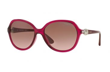 Image of Vogue VO2916SB Sunglasses 213214-58 - Cherry Frame, Pink Gradient Brown Lenses