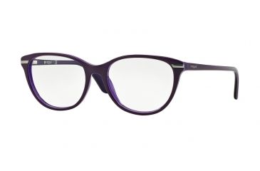 Image of Vogue VO2937 Single Vision Prescription Eyeglasses 2277-53 - Dk Violet/Lilac/Violet Tr Frame