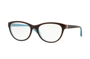 Image of Vogue VO2938B Progressive Prescription Eyeglasses 2011-52 - Light Brown/White/Opal Azure Frame