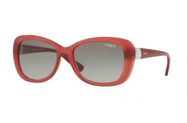 Image of Vogue VO2943SB Single Vision Prescription Sunglasses VO2943SB-261211-55 - Lens Diameter 55 mm, Frame Color Opal Red