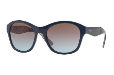 Image of Vogue VO2991S Sunglasses 232548-56 - Night Blue Frame, Azure Grad Pink Grad Brown Lenses