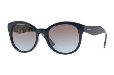 Image of Vogue VO2992S Sunglasses 232548-53 - Night Blue Frame, Azure Grad Pink Grad Brown Lenses