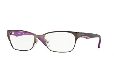 Image of Vogue VO3918 Single Vision Prescription Eyeglasses 934-52 - Brushed Brown Frame