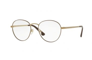 Image of Vogue VO4024 Progressive Prescription Eyeglasses 5021-50 - Brown/Pale Gold Frame