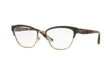 Image of Vogue VO4033 Progressive Prescription Eyeglasses 997-51 - Brown/Pale Gold Frame