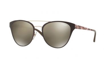 Image of Vogue VO4078S Bifocal Prescription Sunglasses VO4078S-50215A-53 - Lens Diameter 53 mm, Frame Color Brown/Pale Gold