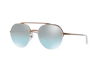 Image of Vogue VO4113S Sunglasses 50747C-54 - Copper Frame, Azure Gradient Mirror Black Lenses