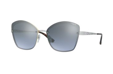 Image of Vogue VO4141S Sunglasses 323/7C-58 - , Light Blue Mirror Silver Grad Lenses