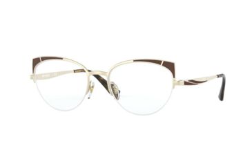 Image of Vogue VO4153 Bifocal Prescription Eyeglasses, 51mm, Pale Gold/Matte Brown, VO4153-848-51-BI