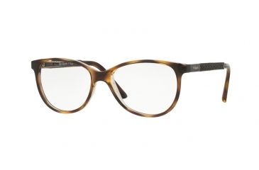 Image of Vogue VO5030 Single Vision Prescription Eyeglasses 1916-53 - Top Havana/Transparent Frame