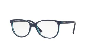Image of Vogue VO5030 Single Vision Prescription Eyeglasses 2383-53 - Top Bluette/Azure Trasp Frame