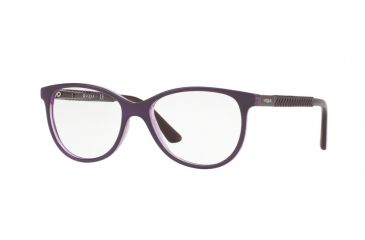 Image of Vogue VO5030 Single Vision Prescription Eyeglasses 2409-53 - Top Violet/violet Transp Frame