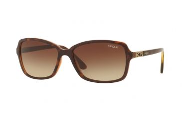Image of Vogue VO5031S Sunglasses 238613-58 - Top Dk Havana/lt Brown Transp Frame, Brown Gradient Lenses
