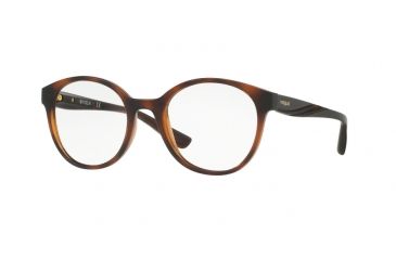 Image of Vogue VO5104F Progressive Prescription Eyeglasses 2386-51 - Top Dark Havana/brown Transp Frame