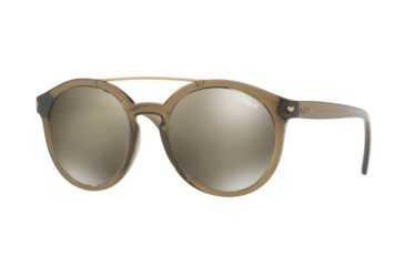 Image of Vogue VO5133S Single Vision Prescription Sunglasses VO5133S-25305A-53 - Lens Diameter 53 mm, Frame Color Opal Olive Green
