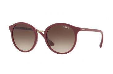 Image of Vogue VO5166SF Single Vision Prescription Sunglasses VO5166SF-256613-54 - Lens Diameter 54 mm, Frame Color Dark Red