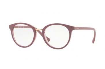 Image of Vogue VO5167 Single Vision Prescription Eyeglasses 2554-50 - Top Antique Pink/pink Transp Frame