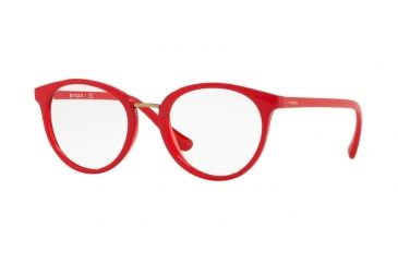 Image of Vogue VO5167 Single Vision Prescription Eyeglasses 2621-50 - Top Red/red Transparent Frame