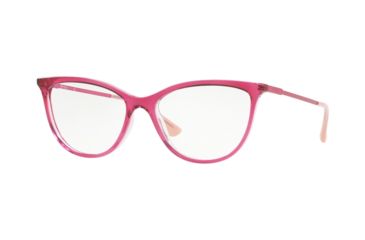 Image of Vogue VO5239 Bifocal Prescription Eyeglasses, 52mm, Top Fucsia On Transparent, VO5239-2733-52-BI