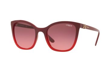 Image of Vogue VO5243SB Prescription Sunglasses, 53mm, Bordeaux Gradient Red, VO5243SB-266920-53-SV