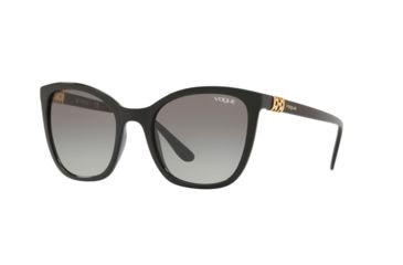 Image of Vogue VO5243SB Prescription Sunglasses, 53mm, Black, VO5243SB-W44-11-53-SV