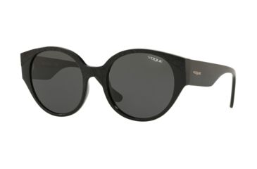 Image of Vogue VO5245S Progressive Prescription Sunglasses, 53mm, Black, VO5245S-W44-87-53-PRO