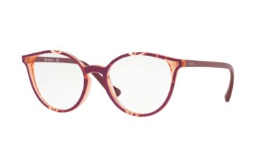 Image of Vogue VO5254 Progressive Prescription Eyeglasses, 50mm, Top Red/Text Orange Pink, VO5254-2697-50-PRO