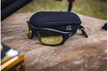 Image of Walkers IKON Vector Glasses, Black Frame, Amber Lenses, GWP-IKNFF4-AMB