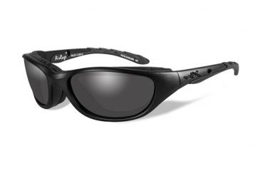 Image of Wiley X Airrage Progressive Prescription Sunglasses, Gloss Black Frame, 696FPR