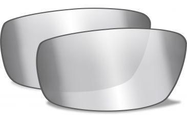 Image of Wiley X AirRage Replacement Parts - Polarized Silver Flash w/ Smoke Grey Tint Lens (LENS ONLY) 697P