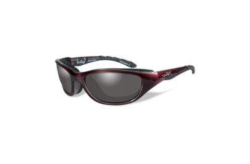 Image of Wiley X Airrage Single Vision Prescription Sunglasses, Liquid Plum Frame, 691SV