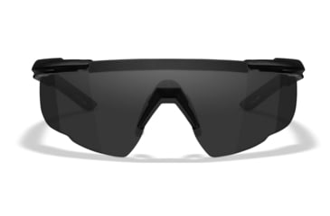 Image of Wiley X Changeable Series Saber Advanced Safety Glasses, Matte Black Frame, Grey Clear Lens, 307