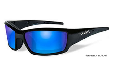 Image of Wiley X Climate Control Series Tide Sunglasses,Gloss Black Frame,No Lens CCTID09F