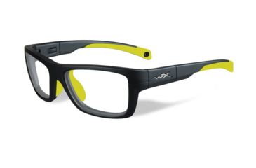 Image of Wiley X Crush Sunglasses, Matte Grey/ Neon Yellow Frame, YFCRS04