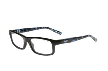 Image of Wiley X Flip Safety Glasses, Black/ Black Demi Frame, No Polarized Lens YFFLP01