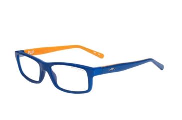 Image of Wiley X Flip Safety Glasses, Lapis Blue/ Orange Popsicle Frame, No Polarized Lens YFFLP03