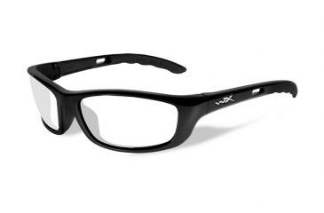 Image of Wiley X P-17 Bifocal Prescription Sunglasses, Gloss Black Frame, P-17FBI