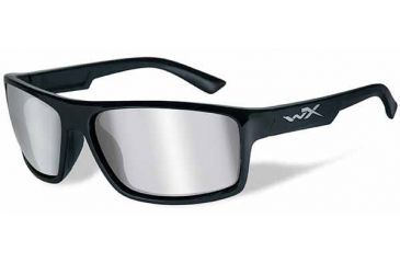 Image of Wiley X Peak Bifocal Prescription Sunglasses, Gloss Black Frame, ACPEA01BI