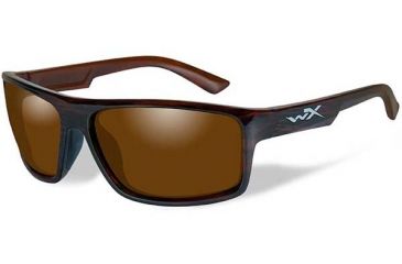 Image of Wiley X Peak Bifocal Prescription Sunglasses, Gloss Layered Tortoise Frame, ACPEA04BI