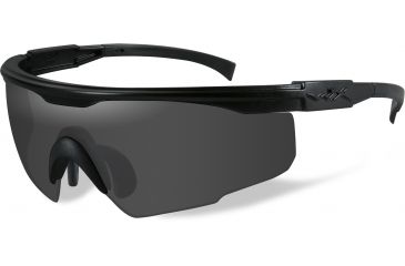 Image of Wiley X PT-1 Sunglasses - 3 Lens Package - Smoke Grey, Clear, Light Rust / Matte Black Frame PT-1SCL