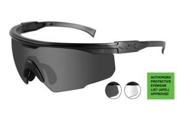 Image of Wiley X PT-1 Sunglasses - Smoke Grey Lens / Matte Black Frame PT-1S