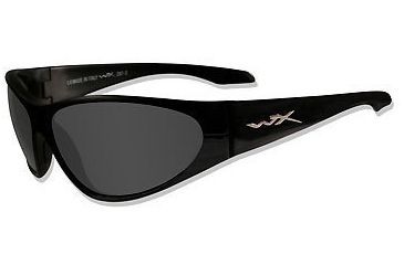 Image of Wiley X Stryker Bifocal Rx Prescription Gloss Black Frame Sunglasses