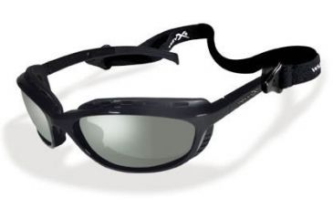 Image of Wiley X JP-2P Polarized Smoke Green / Gloss Black Sunglasses / Goggles