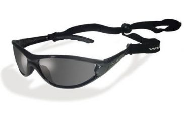 Image of Wiley X P-36 Polarized Neutral Slate / Gloss Black Sunglasses