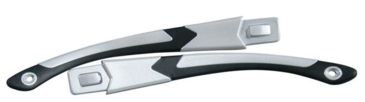 Image of Wiley X Victory Replacement Temples,Gloss Black/Aluminum Pearl YFVIC03T