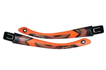 Image of Wiley X Victory Replacement Temples,Matte Black w/Dragon/Sonic Orange YFVIC04T