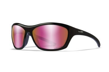 Image of Wiley X WX Glory - Captivate - Polarized Rose Gold Mirror/ Gloss Black Frame,  ACGLR10