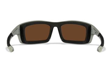 Image of Wiley X WX Grid Sunglasses, Captivate Pol Green Mirror Lenses, CCGRDPGM
