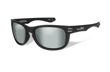 Image of Wiley X WX Hudson Progressive Prescription Sunglasses, Matte Black Frame, ACHUD05FPR