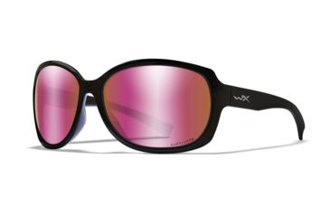 Image of Wiley X WX Mystique - Captivate Polarized Rose Gold Mirror/ Gloss Black Frame,  ACMSQ10